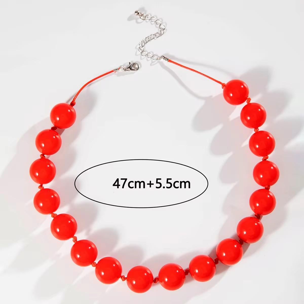 Tocona New Colorful Big Bead Choker Nekclace for Women Personality Punk Resin Holiday Jewelry Accessories Gift
Tocona New Colorful Big Bead Choker Nekclace for Women Personality Punk Resin Holiday Jewelry Accessories Gift