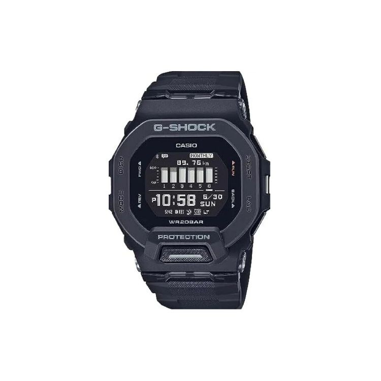 Casio G-Squad Series 200M Water Resistant Quartz Movement Resin Strap Watch Men watches Black GBD-200-1DR Black Dial
Casio G-Squad Series 200M Water Resistant Quartz Movement Resin Strap Watch Men watches Black GBD-200-1DR Black Dial