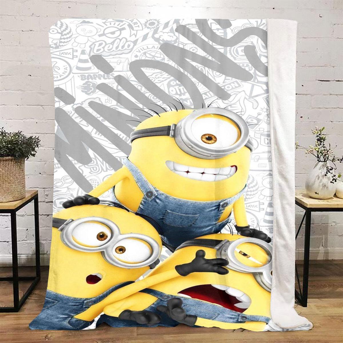 Плед Minions Соняшникова пригода підходить для ліжок, диванів та різноманітних інших випадків, що робить його ідеальним подарунком. 75x90cm
Плед Minions Соняшникова пригода підходить для ліжок, диванів та різноманітних інших випадків, що робить його ідеальним подарунком. 75x90cm