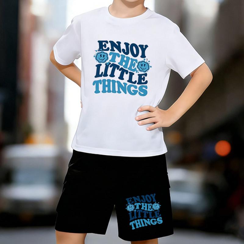 Boys 2 Piece Inspirational Healing Style Printed Outfit, Short Sleeve T-Shirt and Shorts Set for Kids Age 5-14,Black Sporty Casual Summer Clothes 13-14 Years білий
Boys 2 Piece Inspirational Healing Style Printed Outfit, Short Sleeve T-Shirt and Shorts Set for Kids Age 5-14,Black Sporty Casual Summer Clothes 13-14 Years білий