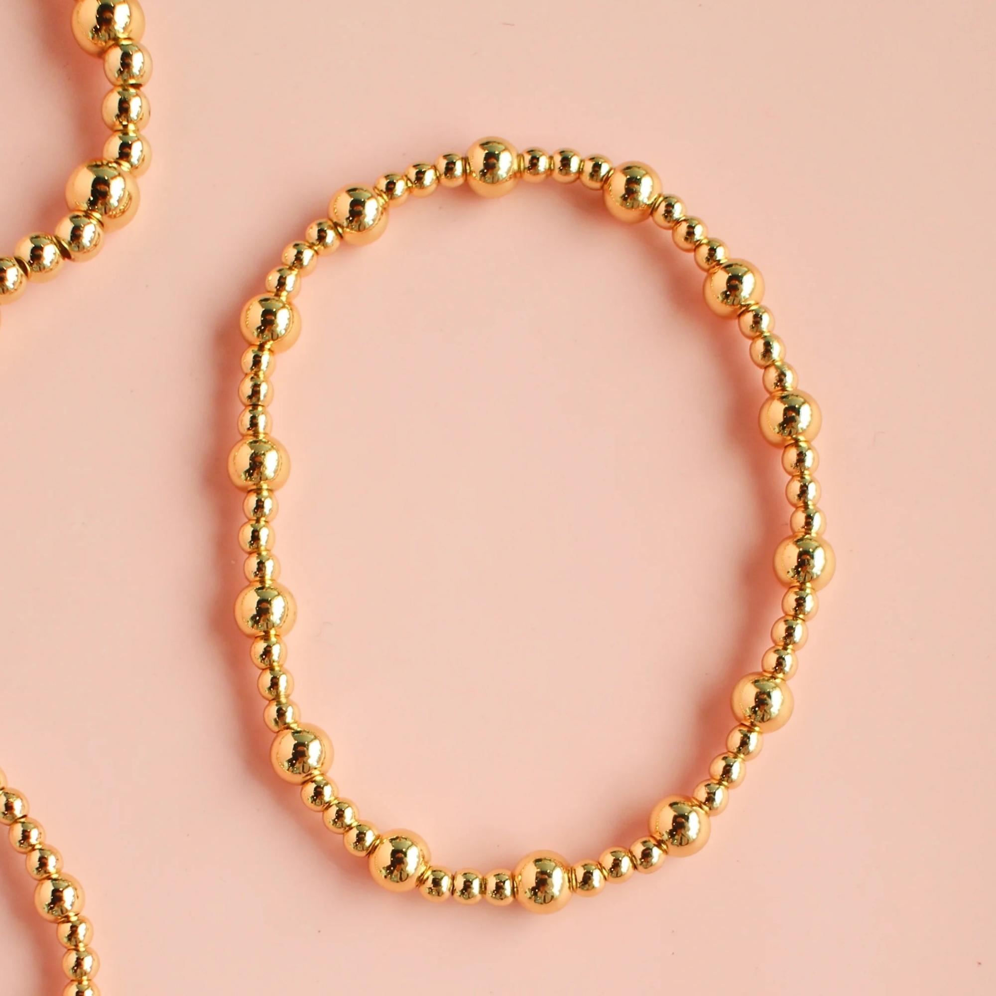 Vlen 18 K Gold Plated Bracelets for Women Ball Beads Bracelet Vintage Jewelry Stretch Pulseras Mujer
Vlen 18 K Gold Plated Bracelets for Women Ball Beads Bracelet Vintage Jewelry Stretch Pulseras Mujer