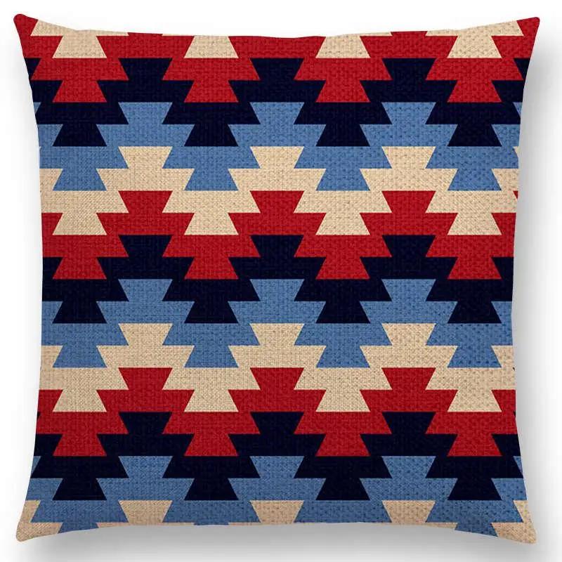 Colorful Aztec Geometric Pattern Tribal Prints Abstract Rainbow Ethnic Plaid Decorative Cushion Cover Sofa Throw Pillow Case 30x30cm
Colorful Aztec Geometric Pattern Tribal Prints Abstract Rainbow Ethnic Plaid Decorative Cushion Cover Sofa Throw Pillow Case 30x30cm