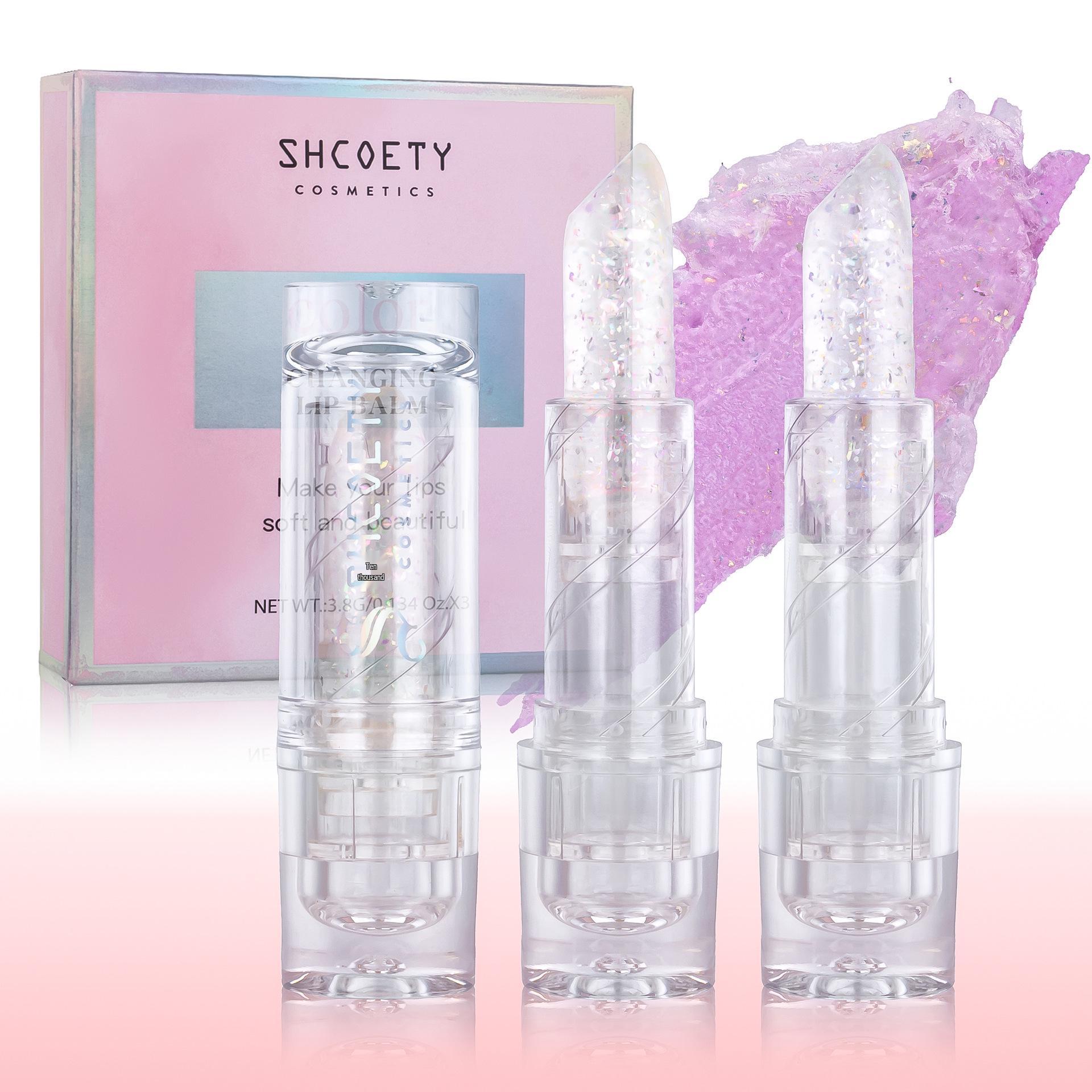 SHCOETY 3-Color Temperature-Changing Glitter Lipstick Set: Long-Lasting, Moisturizing, Hydrating Jelly Lip Oil 3.8g x 3
SHCOETY 3-Color Temperature-Changing Glitter Lipstick Set: Long-Lasting, Moisturizing, Hydrating Jelly Lip Oil 3.8g x 3