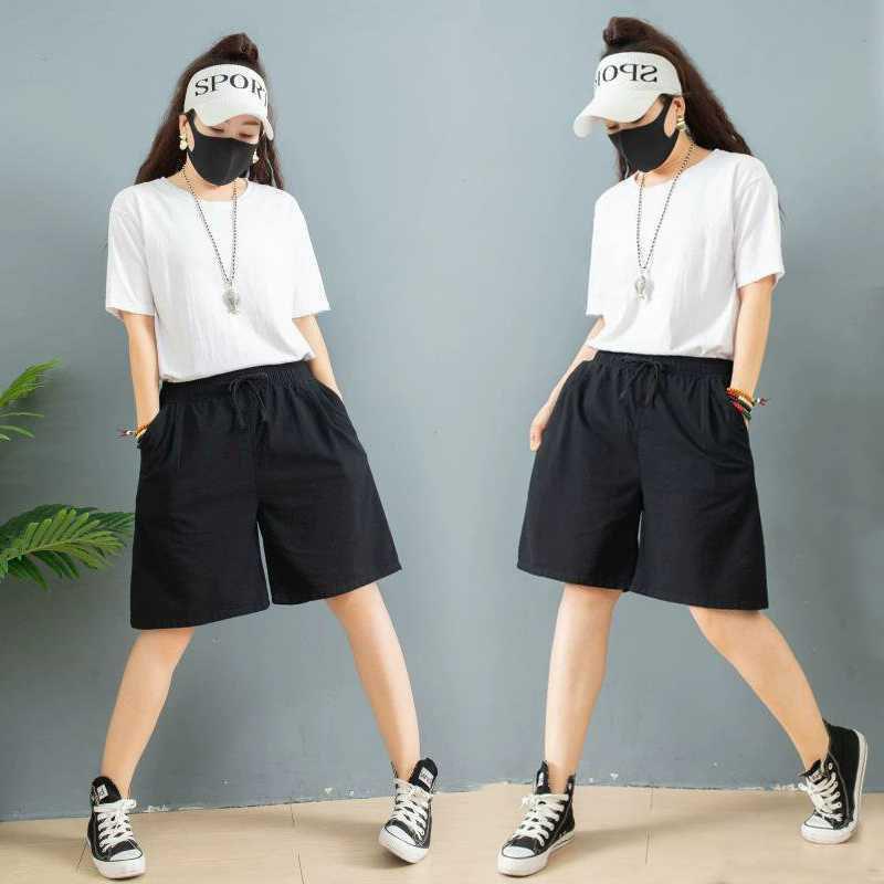 Женские летние однотонные дышащие шорты с высокой талией и широкими штанинами, повседневные брюки с большим карманом XXXL чёрный
Женские летние однотонные дышащие шорты с высокой талией и широкими штанинами, повседневные брюки с большим карманом XXXL чёрный