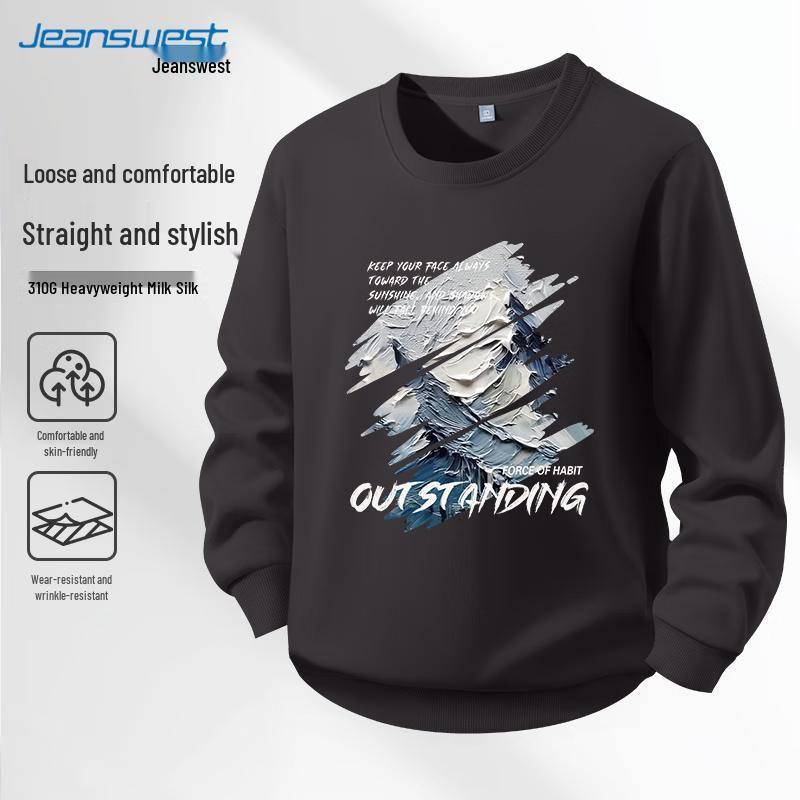 JEANSWEST Men s Casual Graphic Crewneck Sweatshirt L
JEANSWEST Men s Casual Graphic Crewneck Sweatshirt L