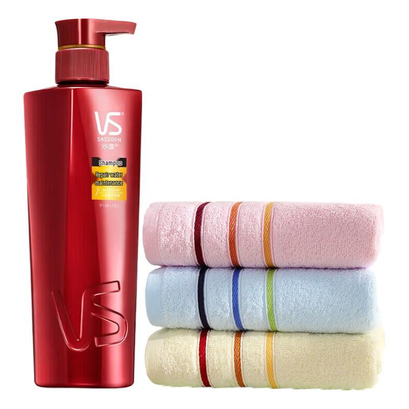 Vidal Sassoon Repair Shampoo & Graceful Cotton Towel Set
Vidal Sassoon Repair Shampoo & Graceful Cotton Towel Set