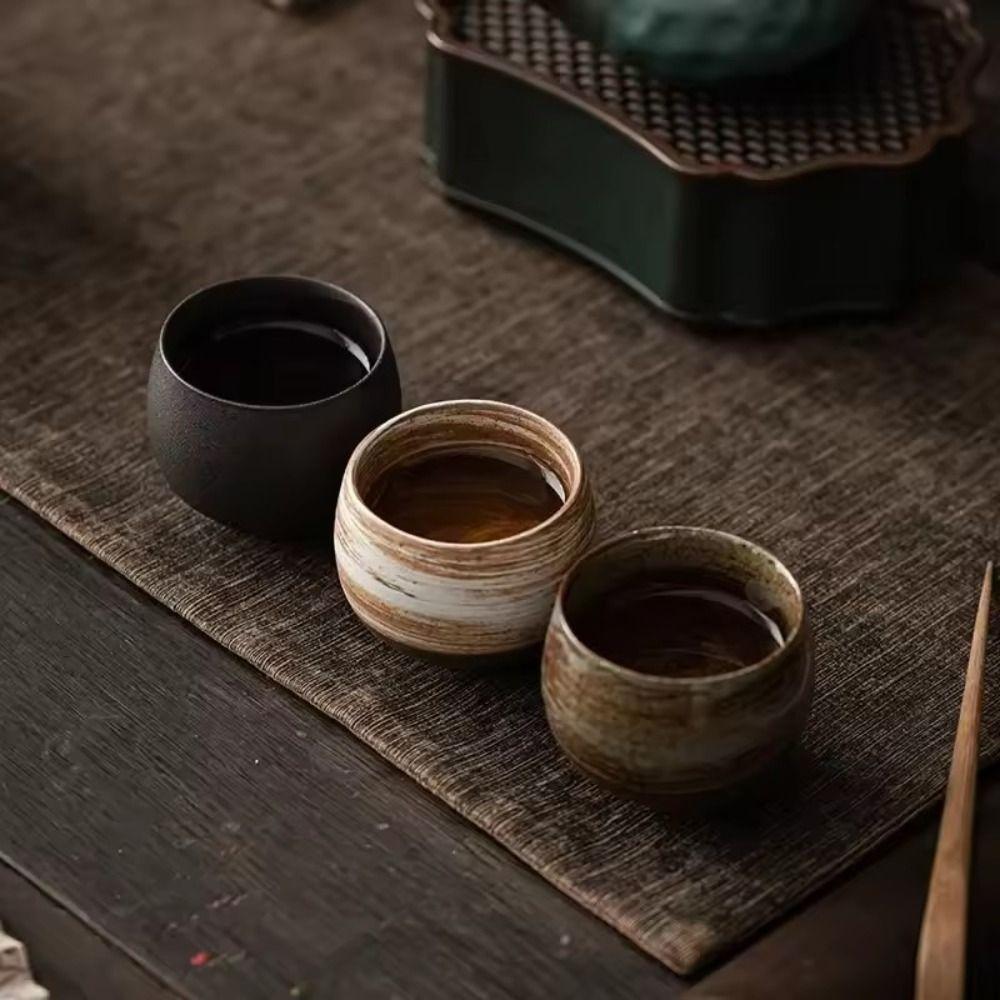 Rough Ceramic Japanese Teacup Handmade Tea Tasting Cup Creative Kung Fu Tea Set Home&Office C
Rough Ceramic Japanese Teacup Handmade Tea Tasting Cup Creative Kung Fu Tea Set Home&Office C