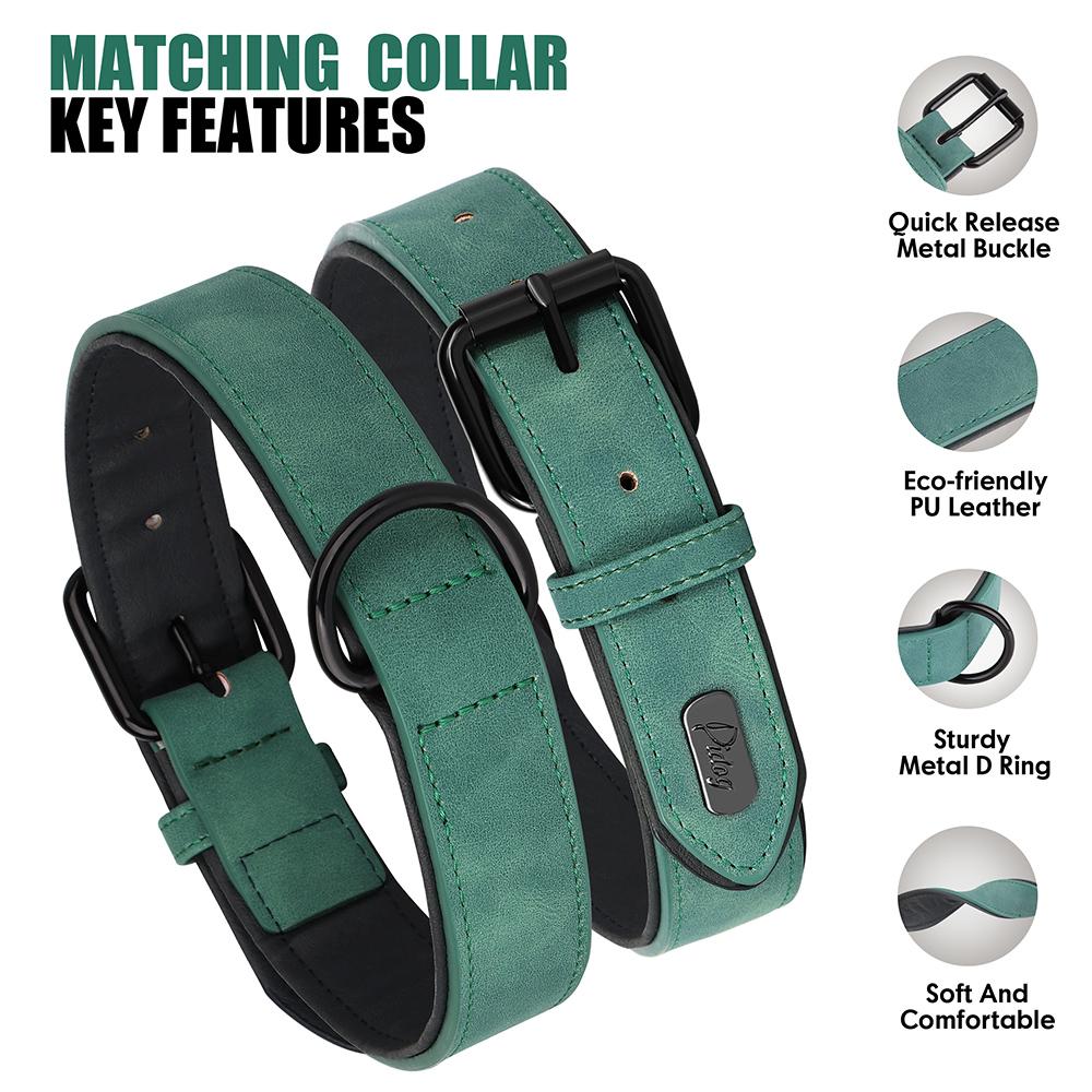 PU Leather Dog Collar Leash Set Soft Padded Puppy Dog Collars Adjustable Pet Necklace With Walking Lead For Small Large Dogs Pug S
PU Leather Dog Collar Leash Set Soft Padded Puppy Dog Collars Adjustable Pet Necklace With Walking Lead For Small Large Dogs Pug S