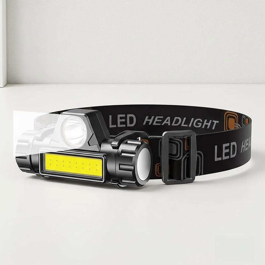 Portable Rechargeable LED Headlamp Outdoor Fishing Camping Hiking Headlight Dual Light Source COB Bright Beam чорний
Portable Rechargeable LED Headlamp Outdoor Fishing Camping Hiking Headlight Dual Light Source COB Bright Beam чорний