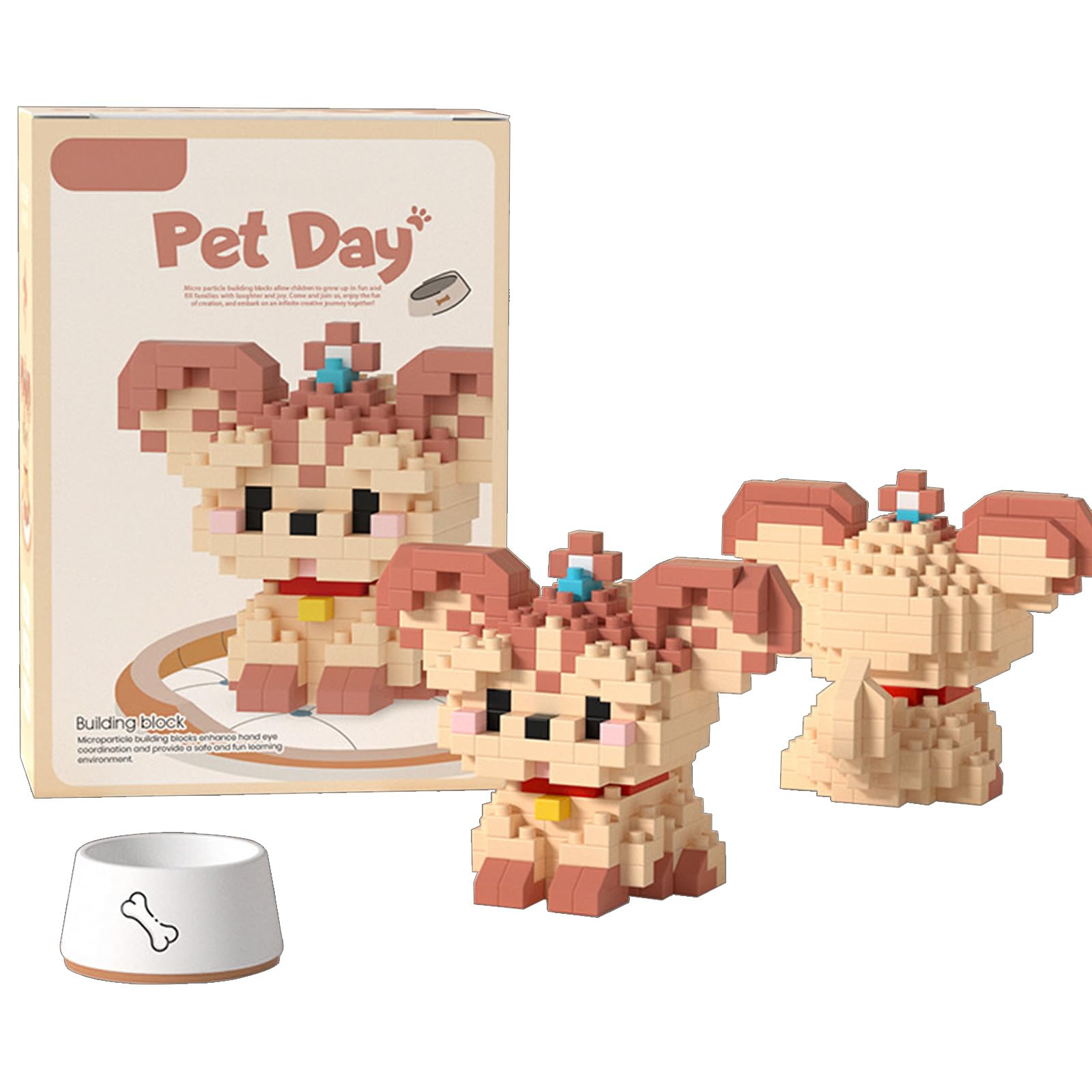 YAMOXLS Blocks Small Toon Cute Cat Dog Assembly Cute Handmade DIY Gift for Children Adults with Instructions Decoration Yorkshire (K213 Terrier)
YAMOXLS Blocks Small Toon Cute Cat Dog Assembly Cute Handmade DIY Gift for Children Adults with Instructions Decoration Yorkshire (K213 Terrier)