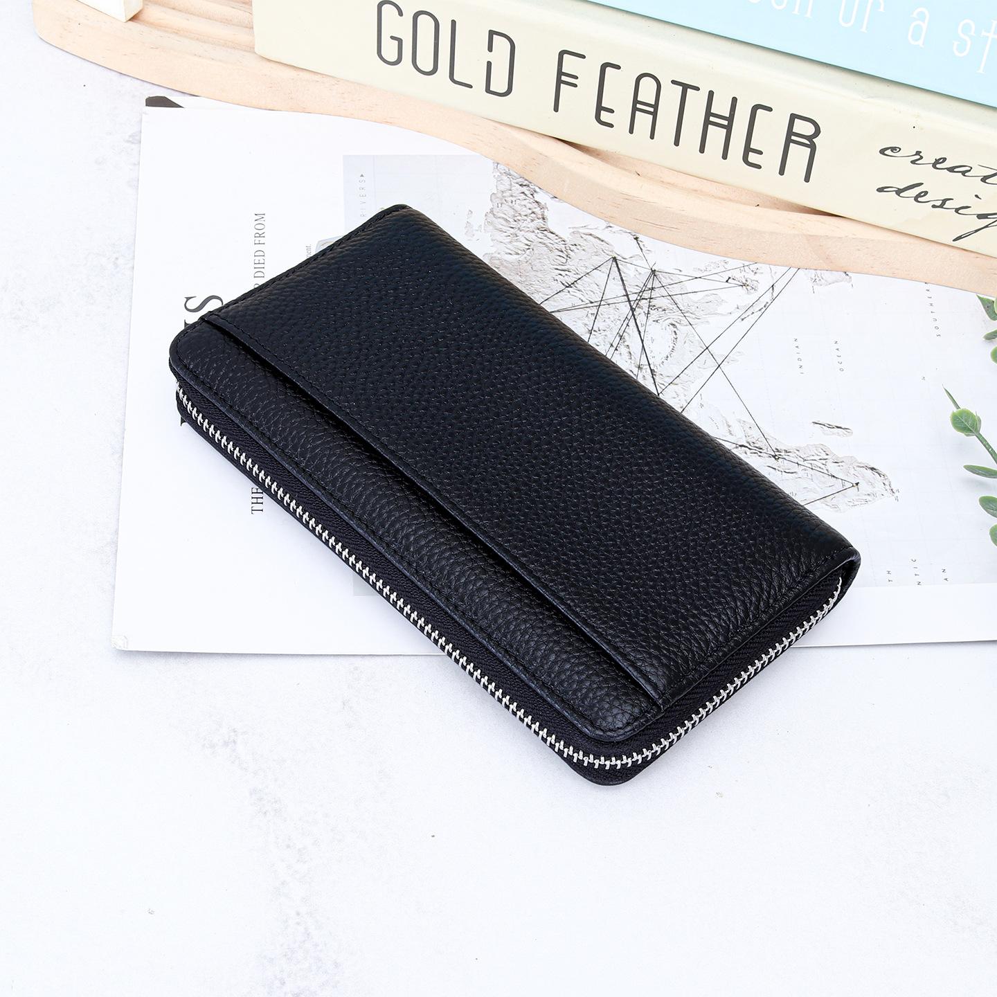 Travel RFID Blocking Leather Long Wallet,Large Capacity Zipper Purse with Boarding Pass Pocket,Multi-Card Organizer for Business чёрный
Travel RFID Blocking Leather Long Wallet,Large Capacity Zipper Purse with Boarding Pass Pocket,Multi-Card Organizer for Business чёрный