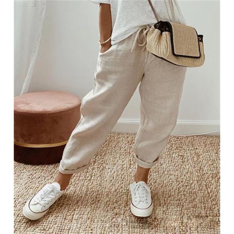 Women s Cotton and Linen Trousers Pocket Elastic Casual Pants Women s Pants 5XL
Women s Cotton and Linen Trousers Pocket Elastic Casual Pants Women s Pants 5XL
