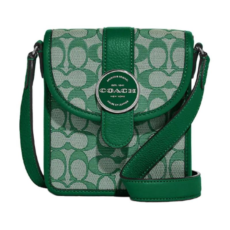 COACH N/S 15 Classic old flower all over printed light color fragrant bud jacquard fabric and leather mobile phone bag shoulder bag mini women s green зелений
COACH N/S 15 Classic old flower all over printed light color fragrant bud jacquard fabric and leather mobile phone bag shoulder bag mini women s green зелений