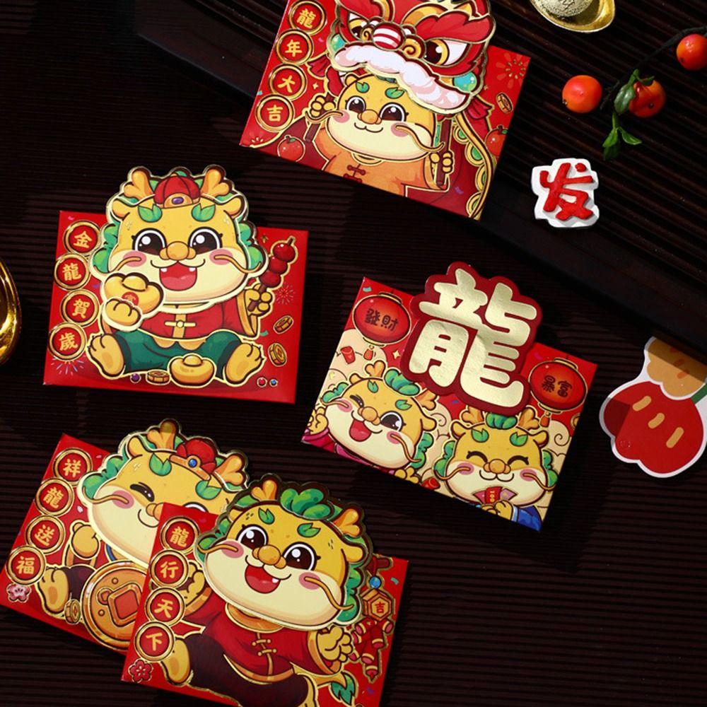 6pcs/bag Dragon Money Pockets Cute Lucky Packets Chinese New Year Red Envelopes Spring Festival 01
6pcs/bag Dragon Money Pockets Cute Lucky Packets Chinese New Year Red Envelopes Spring Festival 01