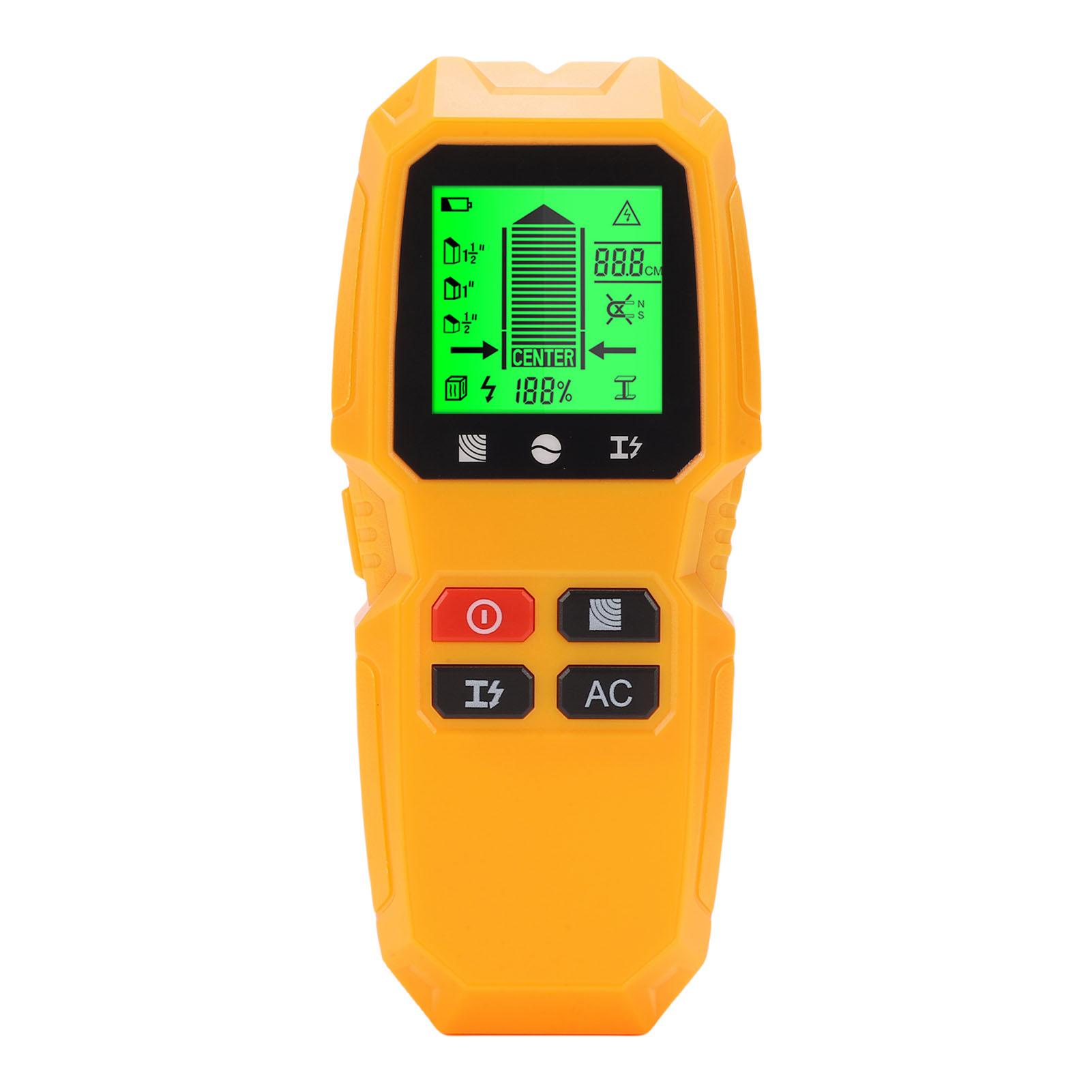 5 in 1 Wall Detector Multifunction Wood Metal Stud Beam Finder Electrician AC Wire Scanner Yellow
5 in 1 Wall Detector Multifunction Wood Metal Stud Beam Finder Electrician AC Wire Scanner Yellow