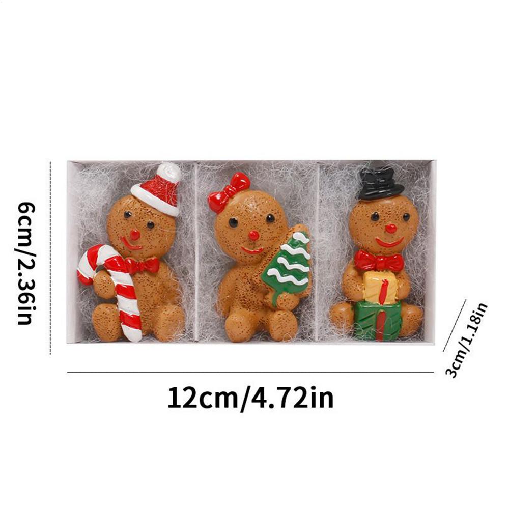 Gingerbread Man Figurines 3 Pieces Party Christmas Figurine Resin Art Decoration Sculpture For Shelf Table Home Festive Indoor
Gingerbread Man Figurines 3 Pieces Party Christmas Figurine Resin Art Decoration Sculpture For Shelf Table Home Festive Indoor