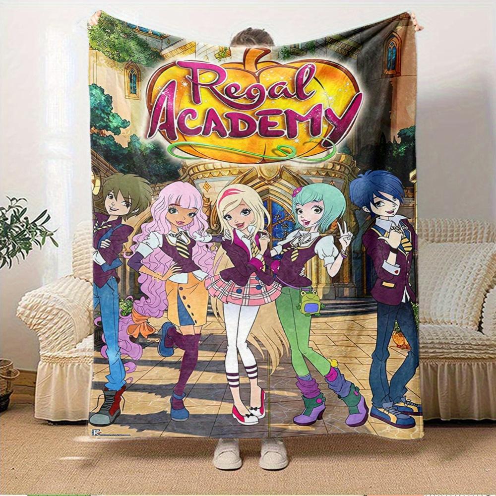 For Regal Academy,Fantasy School,Animated Series-Themed Flannel Blanket, Glam Style, Digital Print, All-Season Comfort, Tear-Resistant, Knit 150x180cm
For Regal Academy,Fantasy School,Animated Series-Themed Flannel Blanket, Glam Style, Digital Print, All-Season Comfort, Tear-Resistant, Knit 150x180cm