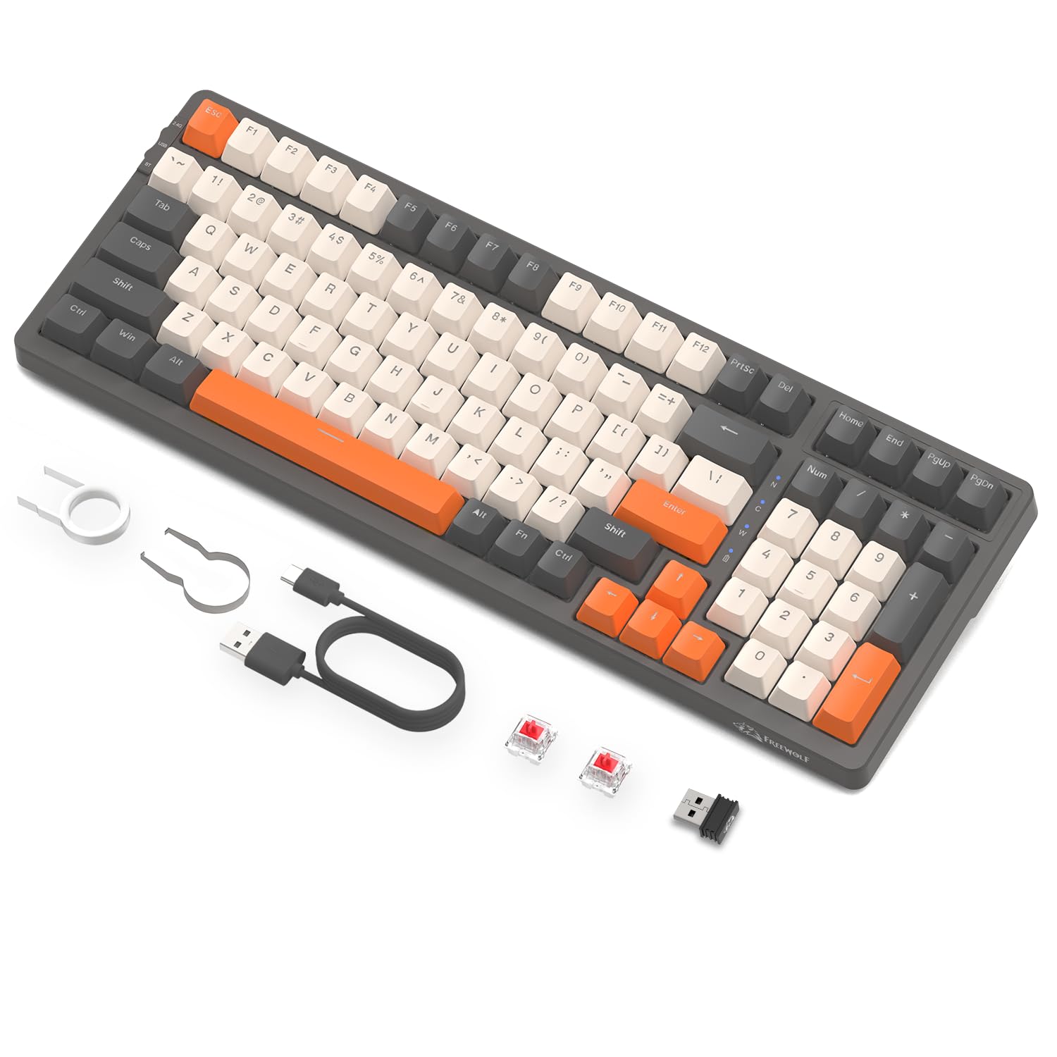 ZIYOU LANG K8 Gaming Keyboard Wireless Mechanical Keyboard 100 Keys Red Axis Numeric Keypad Hot Swap Compatible Gasket Mount Custom RGB Backlight
ZIYOU LANG K8 Gaming Keyboard Wireless Mechanical Keyboard 100 Keys Red Axis Numeric Keypad Hot Swap Compatible Gasket Mount Custom RGB Backlight