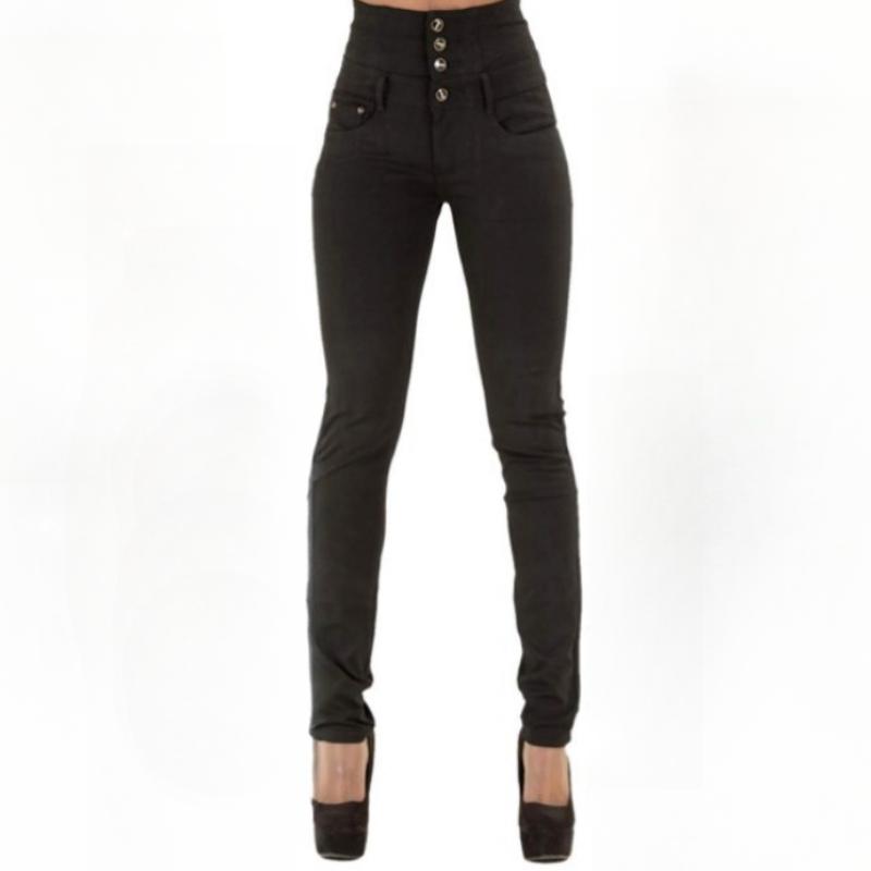 High Waisted Button Down Pencil Jeans S чорний
High Waisted Button Down Pencil Jeans S чорний