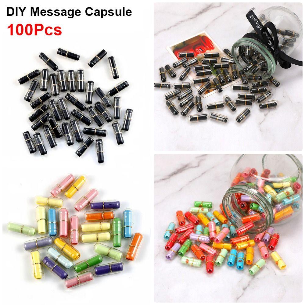 100Pcs With Roll Paper Letter Love Pill Black/Colored Wedding Valentine s Gift New Message Capsule colored
100Pcs With Roll Paper Letter Love Pill Black/Colored Wedding Valentine s Gift New Message Capsule colored