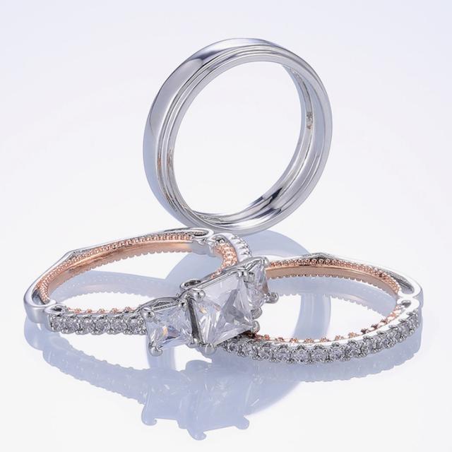 Роскошные 3 шт./комплект колец для женщин, двухцветный дизайн, высококачественное кольцо-обещание, модные помолвочные украшения, подарок жене на любовь 9
Роскошные 3 шт./комплект колец для женщин, двухцветный дизайн, высококачественное кольцо-обещание, модные помолвочные украшения, подарок жене на любовь 9