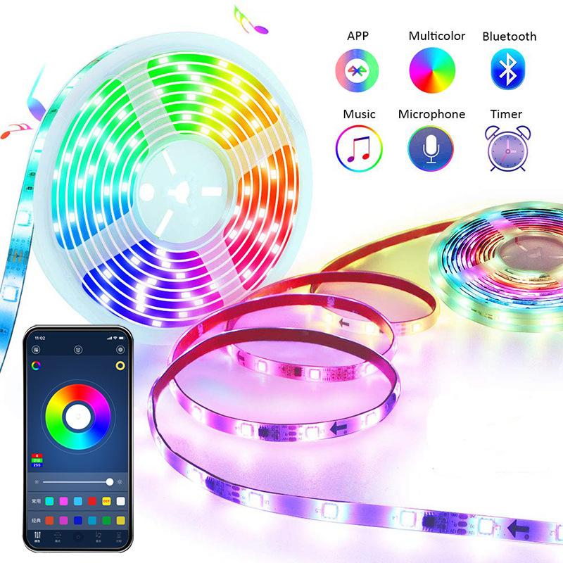 USB 5V Strip Led Lights Tape RGB 3535 APP Control Without Remote Flexible Tape Diode Lighting for Room Home Decoration Not waterproof
USB 5V Strip Led Lights Tape RGB 3535 APP Control Without Remote Flexible Tape Diode Lighting for Room Home Decoration Not waterproof