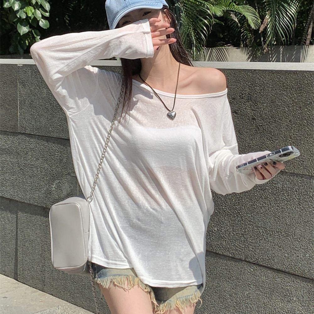 Versatile Korean Style Chiffon Sun Protection Long Sleeve T-shirt - Black & White One Size (up to 130 lbs)
Versatile Korean Style Chiffon Sun Protection Long Sleeve T-shirt - Black & White One Size (up to 130 lbs)