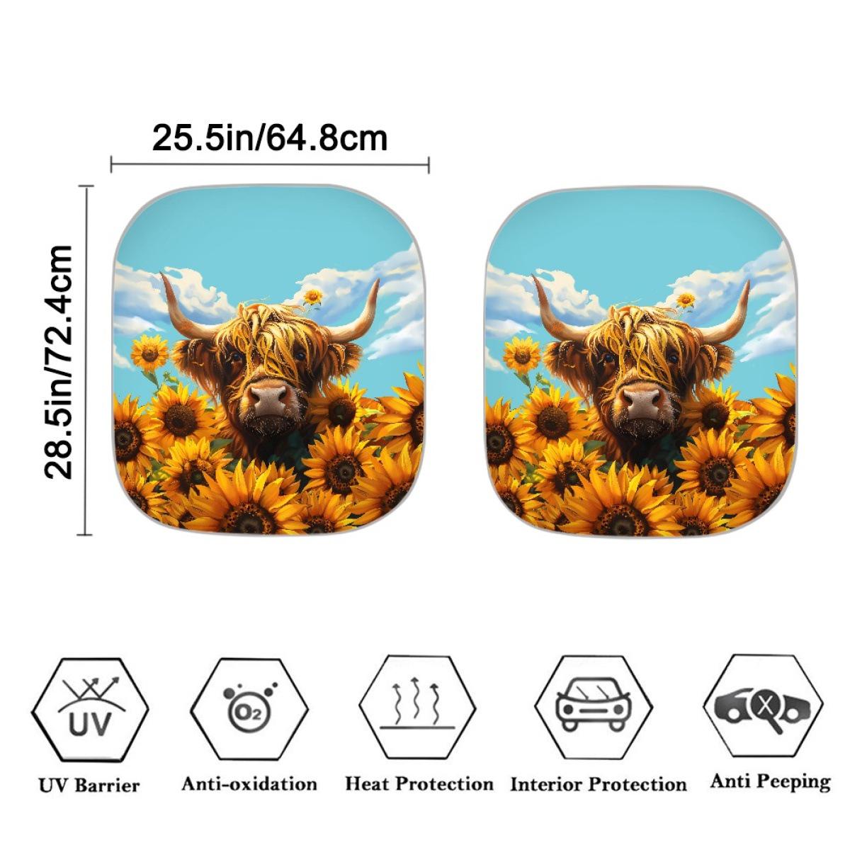 Sunflower Aluminum Foil Car Sunshade Set One Size
Sunflower Aluminum Foil Car Sunshade Set One Size