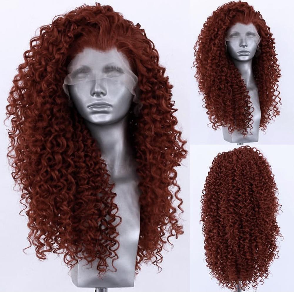 AIMEYA Brown Curly Wig 13x4 Lace Front Synthetic Long Hair Wigs for Women Girls Heat Resistant Deep Curly Wig Daily Wear Cosplay (as the picture,26inches)
AIMEYA Brown Curly Wig 13x4 Lace Front Synthetic Long Hair Wigs for Women Girls Heat Resistant Deep Curly Wig Daily Wear Cosplay (as the picture,26inches)