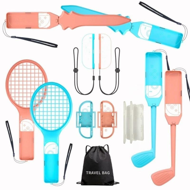 Interactive Fitness Set With 13Pcs Sports Accessories Attachments For NS Controller Golf Tennis Gaming 1
Interactive Fitness Set With 13Pcs Sports Accessories Attachments For NS Controller Golf Tennis Gaming 1