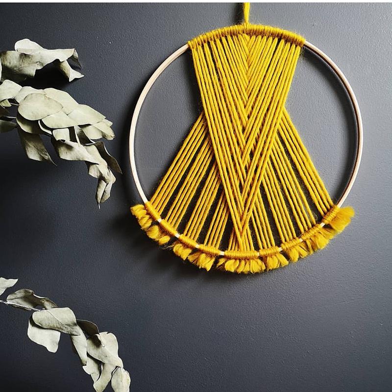 1 шт. Круг на стену в скандинавском стиле, подвесной, ручной работы, настенное украшение для дома, простой ловец снов, подходит для спальни, двора жёлтый
1 шт. Круг на стену в скандинавском стиле, подвесной, ручной работы, настенное украшение для дома, простой ловец снов, подходит для спальни, двора жёлтый