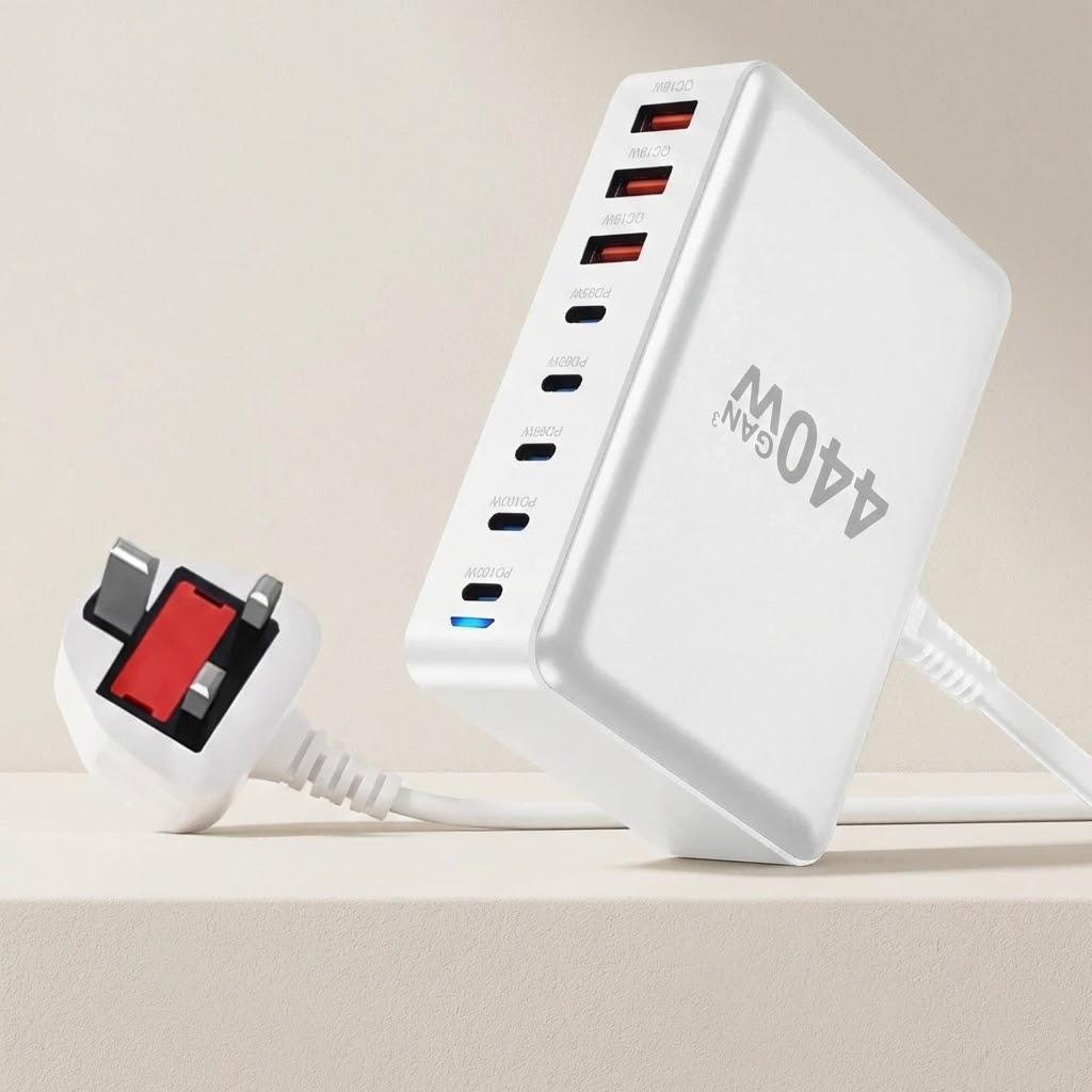 440W USB C 8 Port Charger Station 100W Dual PD MacBook Pro Air iPad iPhone 16 15 14 13 Pro Max Fast Charging
440W USB C 8 Port Charger Station 100W Dual PD MacBook Pro Air iPad iPhone 16 15 14 13 Pro Max Fast Charging