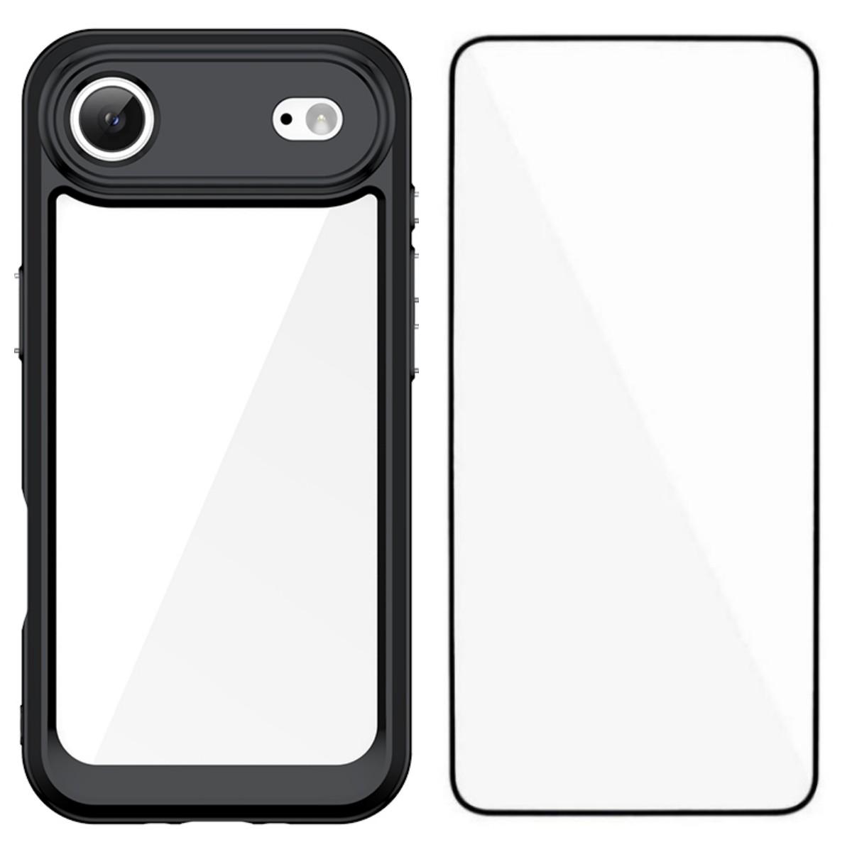 For iPhone 17 Air Back Cover WANLONFENG XC Series TPU Acrylic Phone Case with Tempered Glass Film Black
For iPhone 17 Air Back Cover WANLONFENG XC Series TPU Acrylic Phone Case with Tempered Glass Film Black