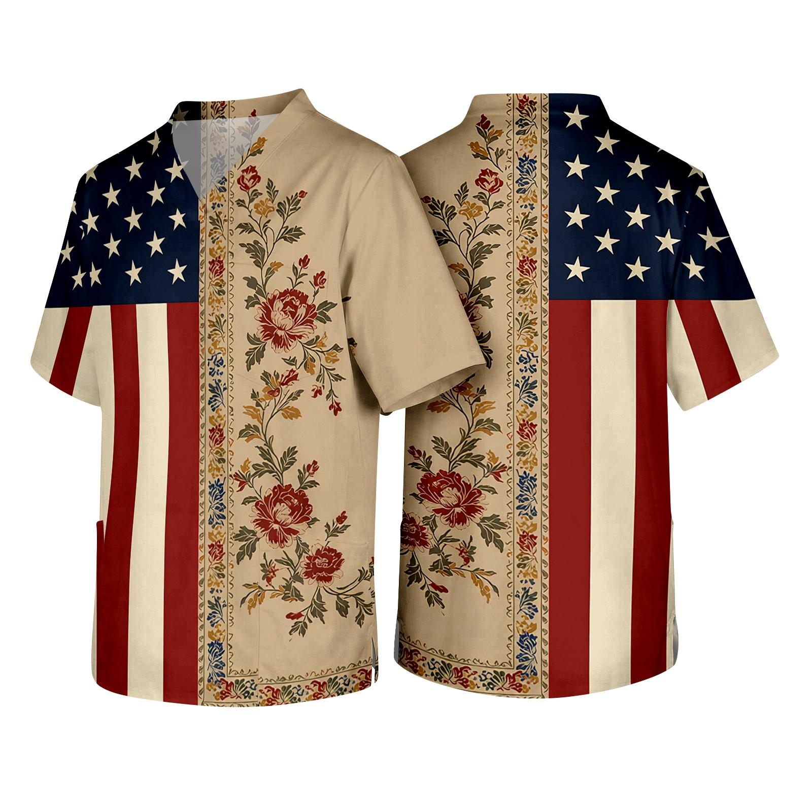 Men s V Neck Scrub Top with Chest Pocket Fireworks Print Medical Workwear Short Sleeve Uniform Shirt for Healthcare Professionals XXL красный
Men s V Neck Scrub Top with Chest Pocket Fireworks Print Medical Workwear Short Sleeve Uniform Shirt for Healthcare Professionals XXL красный