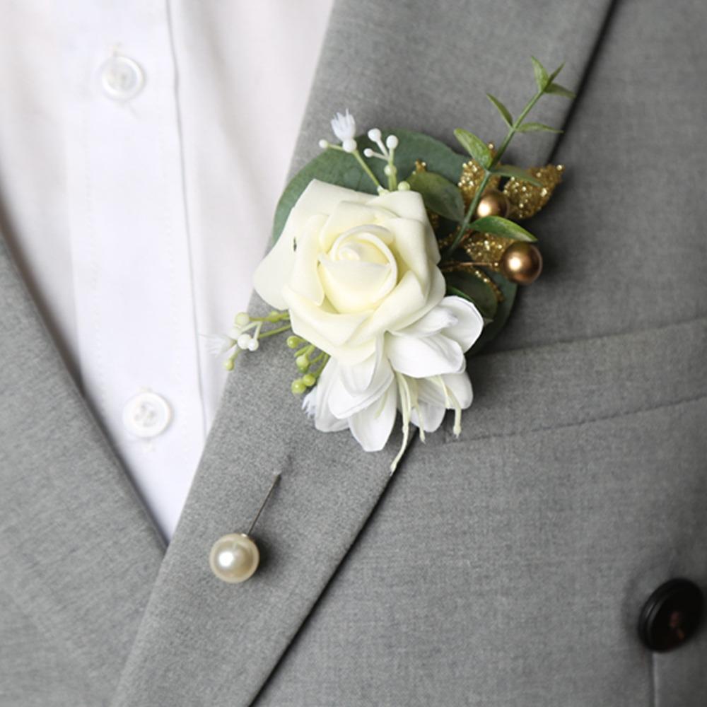 Artificial Wedding Boutonniere Silk Cloth Flower Buttonhole Corsage Wedding Decoration A
Artificial Wedding Boutonniere Silk Cloth Flower Buttonhole Corsage Wedding Decoration A