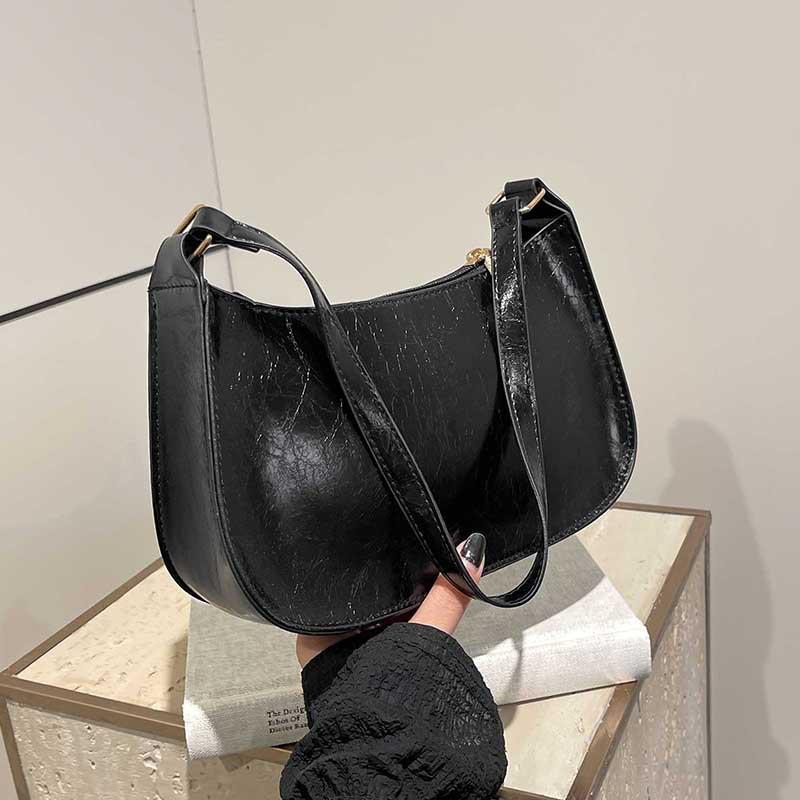 Premium solid color underarm bag women s new trendy fashion versatile shoulder bag simple niche baguette bag чорний
Premium solid color underarm bag women s new trendy fashion versatile shoulder bag simple niche baguette bag чорний