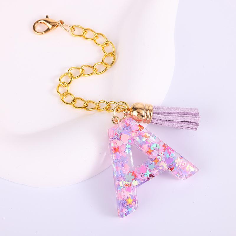 Purple Tassel Sequins Epoxy 26 English Letters Bag Decorative Pendant Tumbler Keychain Cup Chain
Purple Tassel Sequins Epoxy 26 English Letters Bag Decorative Pendant Tumbler Keychain Cup Chain