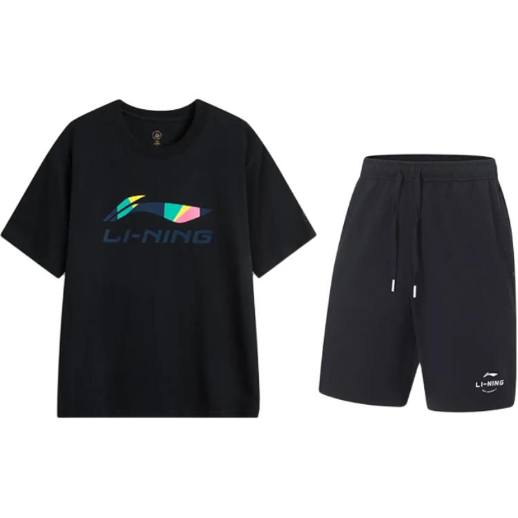 Li-Ning Футболка-пуловер с круглым вырезом и принтом букв, с коротким рукавом, удобная, простая, универсальная, шорты, повседневный спортивный костюм AHSVD61-2+AKST543-3
Li-Ning Футболка-пуловер с круглым вырезом и принтом букв, с коротким рукавом, удобная, простая, универсальная, шорты, повседневный спортивный костюм AHSVD61-2+AKST543-3