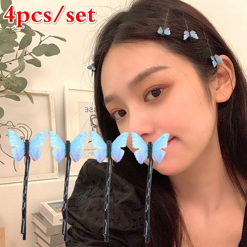 4Pcs Women Blue Butterfly Hairpins Elegant Gauze Hair Clips Fashion Hair Accessories фіолетовий
4Pcs Women Blue Butterfly Hairpins Elegant Gauze Hair Clips Fashion Hair Accessories фіолетовий
