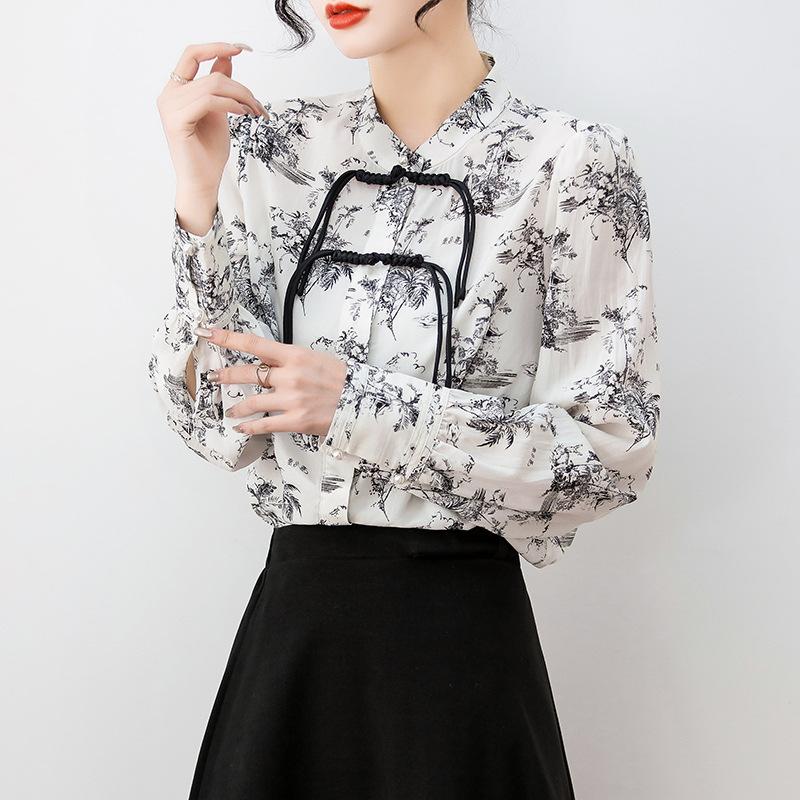 Новая рубашка на пуговицах в китайском стиле Белая рубашка в китайском стиле
Новая рубашка на пуговицах в китайском стиле Белая рубашка в китайском стиле