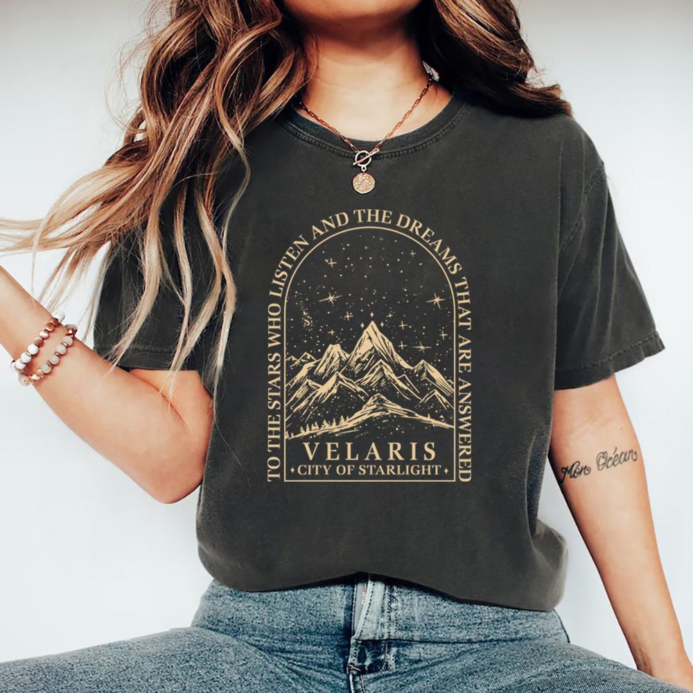 SJM Velaris Shirt To The Stars Who Listen and The Dreams That Are Answer T-shirt Unisec T Shirts Velaris City of Starlight Tee XXXL
SJM Velaris Shirt To The Stars Who Listen and The Dreams That Are Answer T-shirt Unisec T Shirts Velaris City of Starlight Tee XXXL