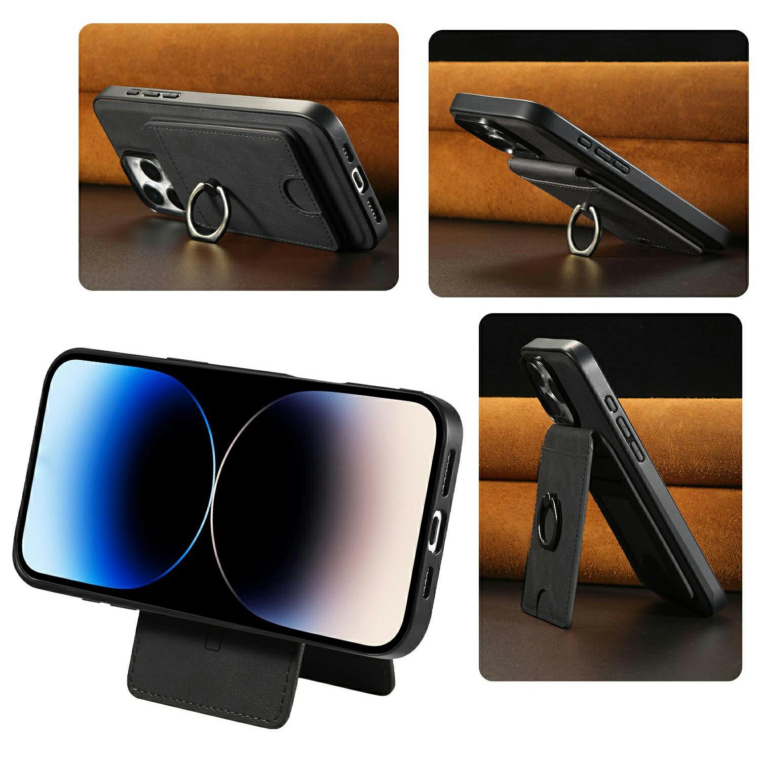 For iPhone 13 Pro Max Magnetic Case PC+PU Phone Back Cover with Detachable Card Holder Brown
For iPhone 13 Pro Max Magnetic Case PC+PU Phone Back Cover with Detachable Card Holder Brown