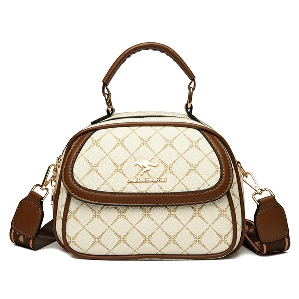 Women s Small Crossbody Tote Bag with Pattern Two Compartment Handbag Kangaroo Logo Brown and Designer Shoulder Bag
Women s Small Crossbody Tote Bag with Pattern Two Compartment Handbag Kangaroo Logo Brown and Designer Shoulder Bag