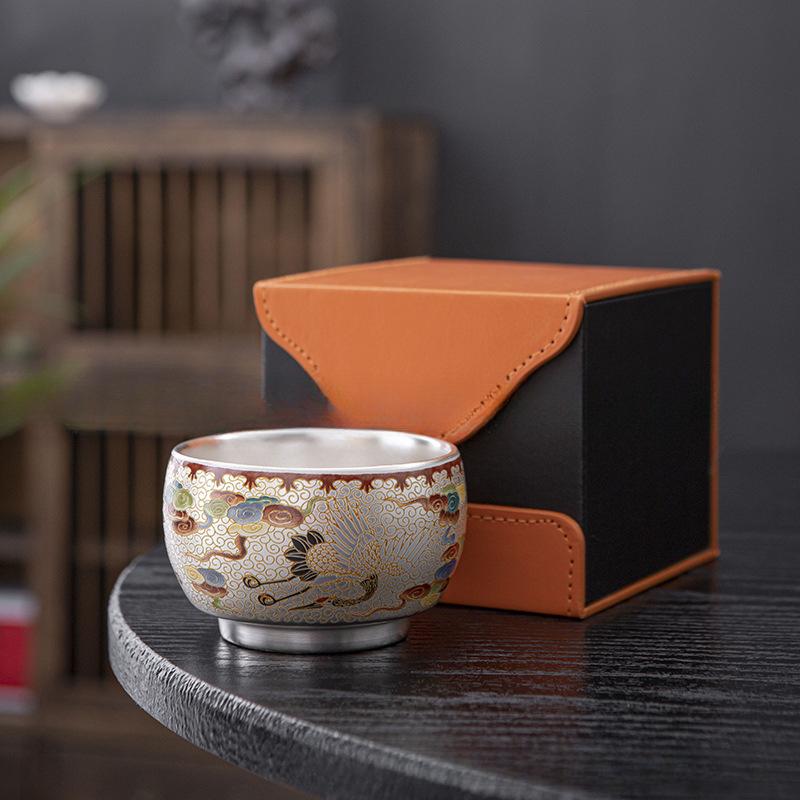Gilded Silver Tea Cup Creative China-Chic Single Ceramic Tea Bowl Cultural Creative Tea Master Cup Gift Box Holiday Gift 150ml--200ml
Gilded Silver Tea Cup Creative China-Chic Single Ceramic Tea Bowl Cultural Creative Tea Master Cup Gift Box Holiday Gift 150ml--200ml