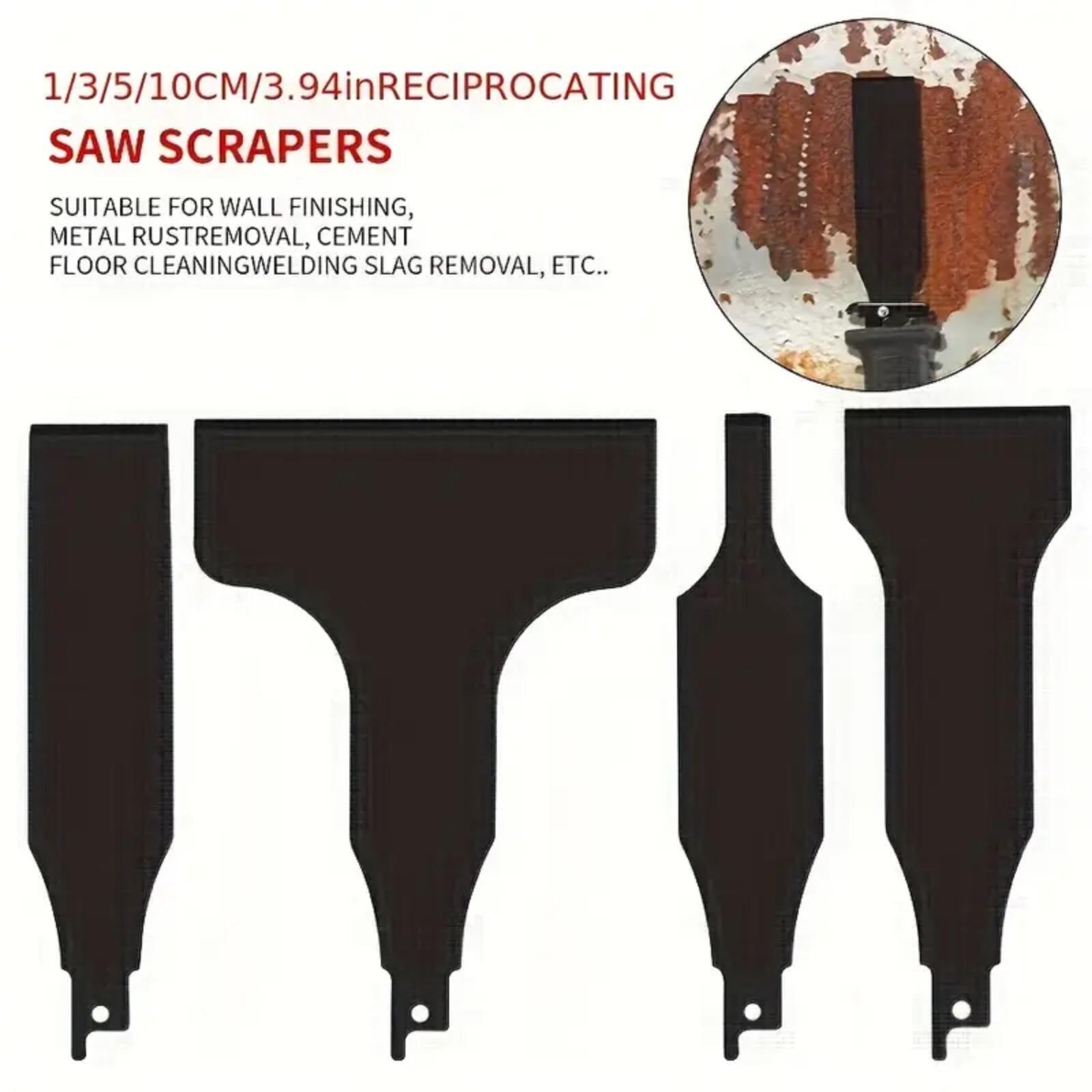 4-piece Steel Reciprocating Saw Shovel For Removing Tile Glue, And Mortar, Cleaning, Cleans Floors And Walls One Size
4-piece Steel Reciprocating Saw Shovel For Removing Tile Glue, And Mortar, Cleaning, Cleans Floors And Walls One Size