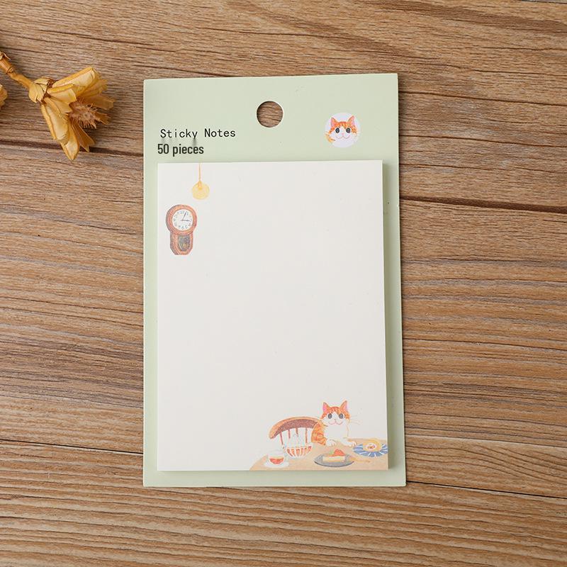 Creative Cartoon Cat Sticky Notes - Cute Memo Diary Pad 50 Sheets
Creative Cartoon Cat Sticky Notes - Cute Memo Diary Pad 50 Sheets