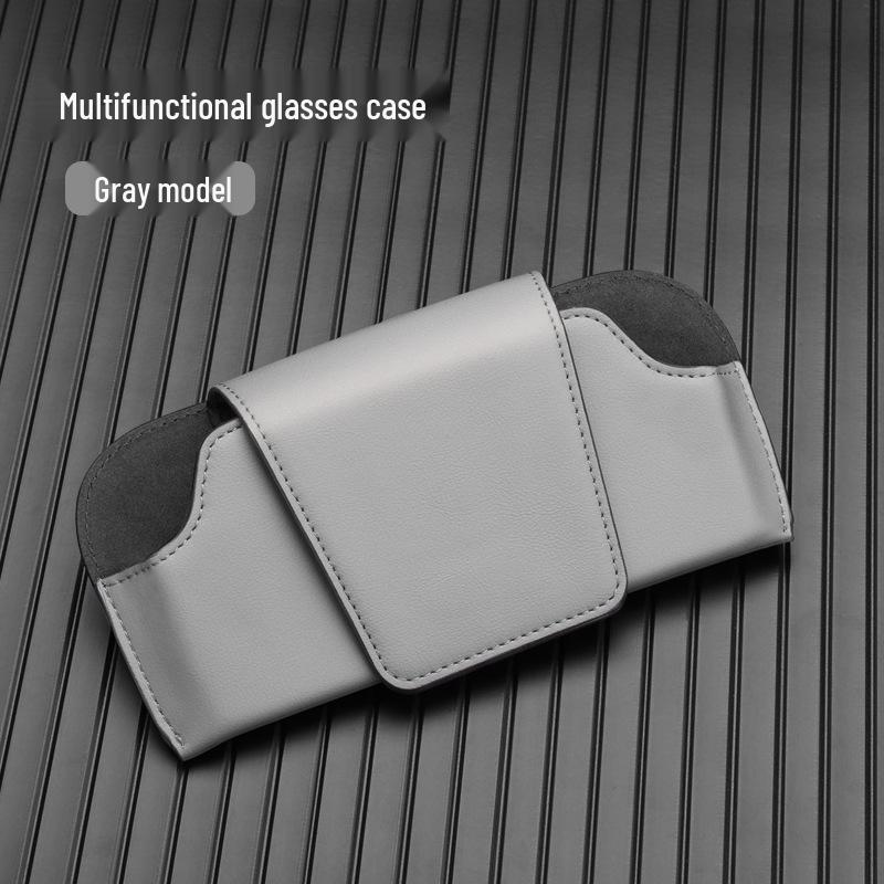 Leather Car Visor Sunglasses & Card Holder: Cross-Border Storage Box
Leather Car Visor Sunglasses & Card Holder: Cross-Border Storage Box