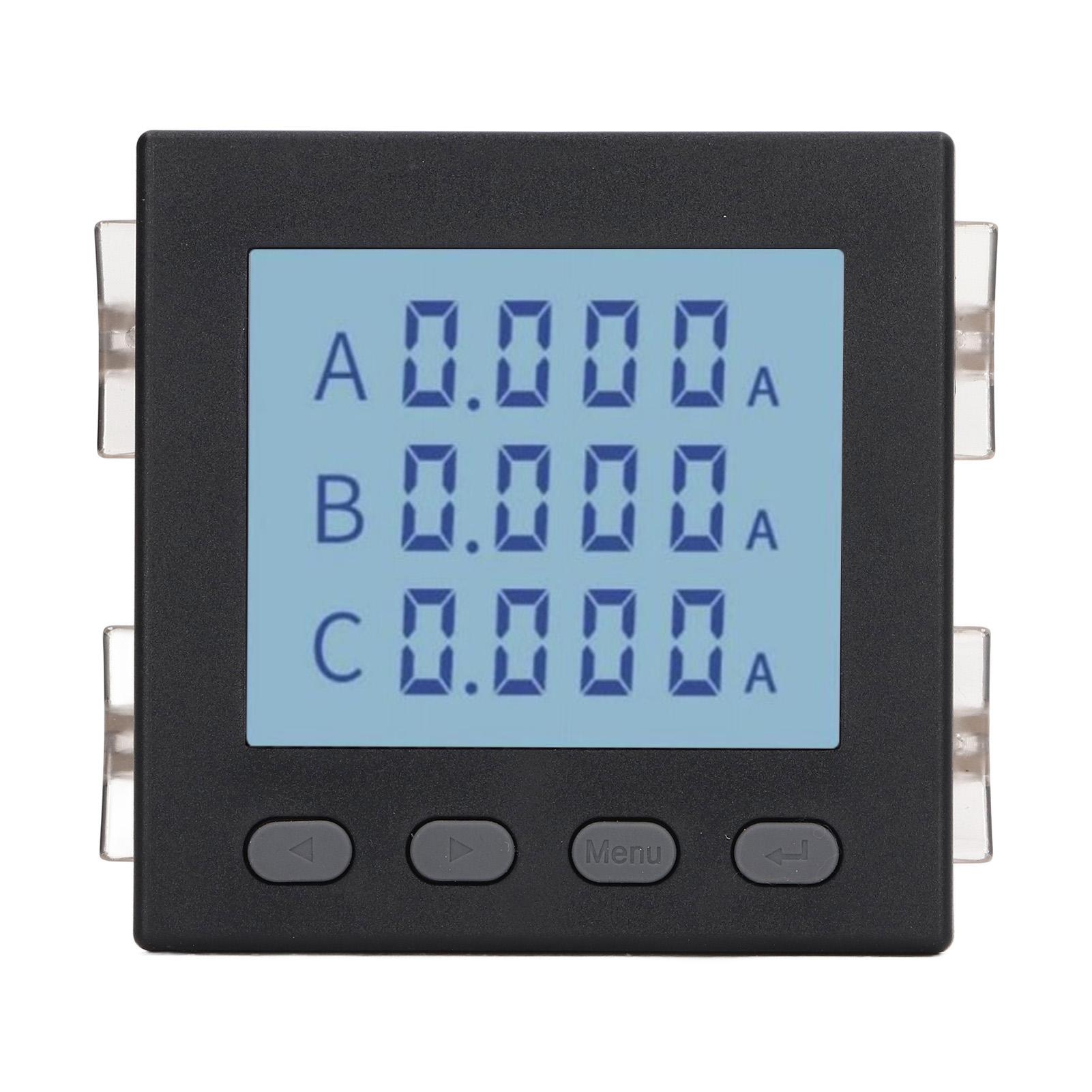 Multifunctional Power Meter 3 Phase Black Voltage Ampere Meter for Distribution Automation AC220V
Multifunctional Power Meter 3 Phase Black Voltage Ampere Meter for Distribution Automation AC220V
