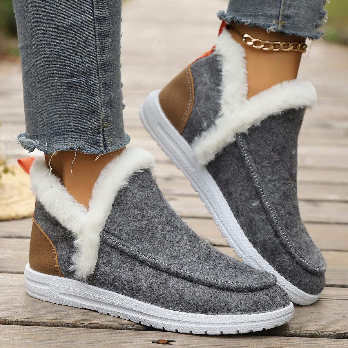 Fashion Winter Women Snow Ankle Boots Short Plush Cotton Shoes Warm Casual Slip on Fur Boots Size 36-43 Botines Para Mujeres Comfortable 43 серый
Fashion Winter Women Snow Ankle Boots Short Plush Cotton Shoes Warm Casual Slip on Fur Boots Size 36-43 Botines Para Mujeres Comfortable 43 серый