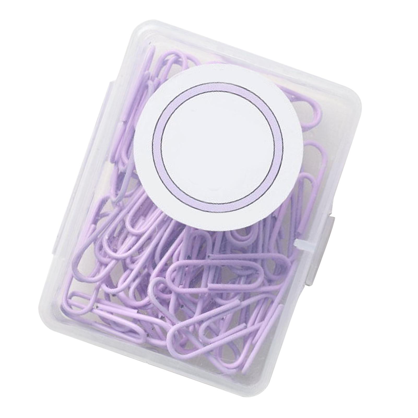 Paper Clips Metal for File Book Binding Colored Office Supplies with Storage Box 28mm Lavender Purple
Paper Clips Metal for File Book Binding Colored Office Supplies with Storage Box 28mm Lavender Purple